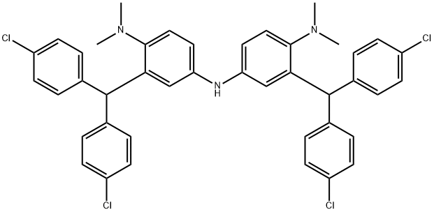 1,4-Benzenediamine, 2-(bis(4-chlorophenyl)methyl)-N4-(3-(bis(4-chlorop henyl)methyl)-4-(dimethylamino)phenyl)-N1,N1-dimethyl-