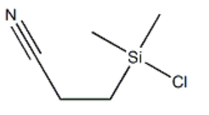 3-[chloro(dimethyl)silyl]propanenitrile