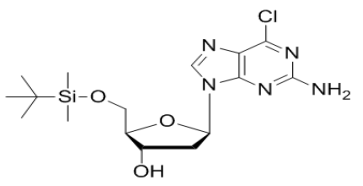 6-​Chloro-​9-​[2-​deoxy-​5-​O-​[(1,​1-​dimethylethyl)​dimethylsilyl]​-​Beta-​D-​erythro-​pentofurano