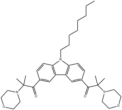 3,6-BIS(2-METHYL-2-MORPHOLINOPROPIONYL)-9-OCTYLCARBAZOLE