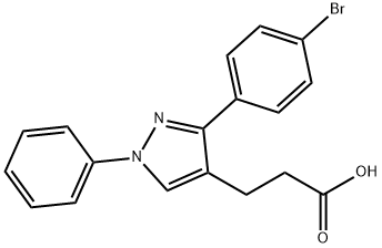 3-(4-BROMOPHENYL)-1-PHENYLPYRAZOLE-4-PROPIONIC ACID