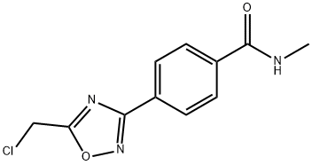 4-[5-(chloromethyl)-1,2,4-oxadiazol-3-yl]-N-methylbenzamide