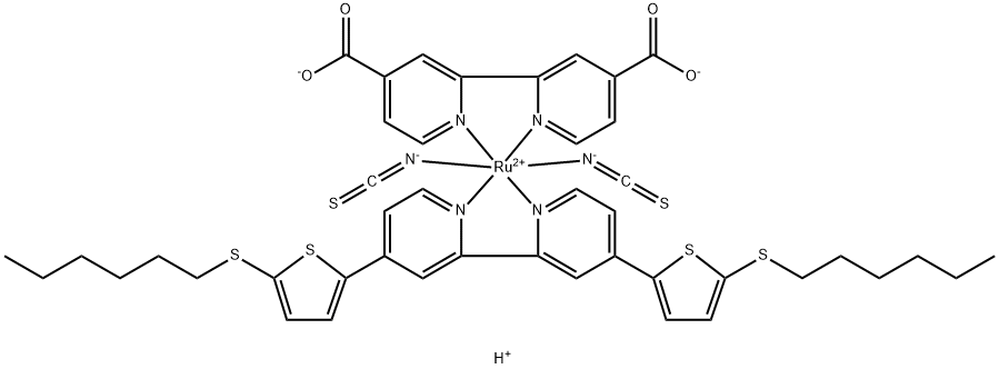 cis-Bis(isothiocyanato)(2,2′-bipyridyl-4,4′-dicarboxylato)( 4,4′-bis(5-(hexylthio)thiophen-2-yl)-2,2′-bipyridyl)ruthenium(II)