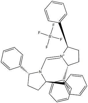 (2R,5R)-1-(((2R,5R)-2,5-Diphenylpyrrolidin-1-yl)methylene)-2,5-diphenylpyrrolidinium tetrafluoroborate
		
	