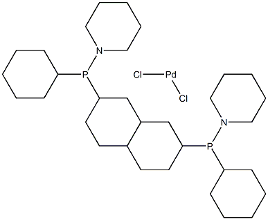 Dichlorobis(dicyclohexyl-1-piperidinylphosphine)palladium(II)