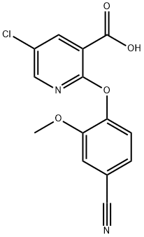 5-Chloro-2-(4-cyano-2-methoxyphenoxy)-nicotinic acid