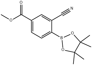 3-CYANO-4-(4,4,5,5-TETRAMETHYL-1,3,2-DIOXABOROLAN-2-YL)-BENZOIC ACID, METHYL ESTER