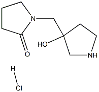 2-Pyrrolidinone, 1-[(3-hydroxy-3-pyrrolidinyl)methyl]-, hydrochloride (1:1)