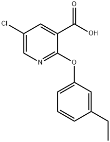 5-Chloro-2-(3-ethyl-phenoxy)-nicotinic acid