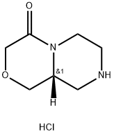 Pyrazino[2,1-c][1,4]oxazin-4(3H)-one, hexahydro-, hydrochloride (1:1), (9aR)-