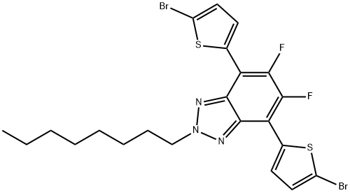 4,7-bis(5-bromothiophen-2-yl)-5,6-difluoro-2-C6-2H-benzo[d][1,2,3]triazole