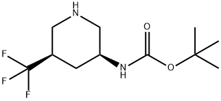 tert-butyl N-[(3S,5R)-5-(trifluoromethyl)piperidin-3-yl]carbamate