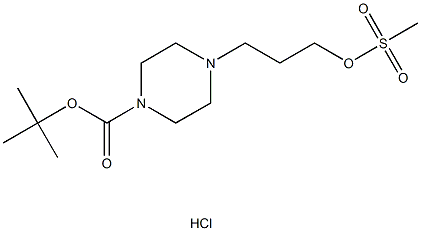tert-butyl 4-[3-(methanesulfonyloxy)propyl]piperazine-1-carboxylate hydrochloride