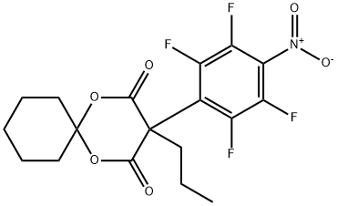 3-Propyl-3-(2,3,5,6-tetrafluoro-4-nitrophenyl)-1,5-dioxaspiro[5.5]undecane-2,4-dione