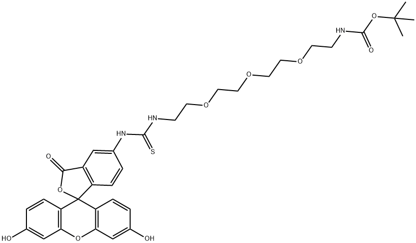 Fluorescein-PEG3-(N-Boc)-Amine