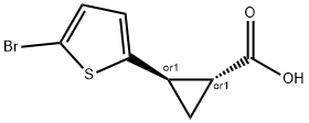 (1S,2S)-rel-2-(5-bromothiophen-2-yl)cyclopropane-1-carboxylic acid