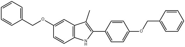 3-METHYL-5-(PHENYLMETHOXY)-2-[4-(PHENYLMETHOXY)PHENYL]-1H-INDOLE