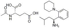 (S,S')-3-METHYL-1-(2-PIPERIDINOPHENYL)BUTYLAMINE, N-ACETYL-GLUTAMATE SALT