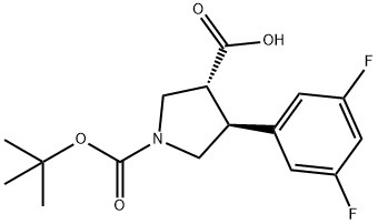 (3R,4S)-1-(tert-Butoxycarbonyl)-4-(3,5-difluorophenyl)pyrrolidine-3-carboxylic acid