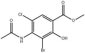 methyl 4-acetamido-3-bromo-5-chloro-2-hydroxybenzoate