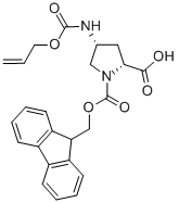 (2R,4R)-4-Alloc-aMino-1-FMoc-Pyrrolidine-2-carboxylic acid
