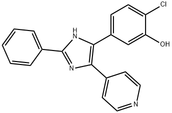 2-(Phenyl)-4-(3-hydroxy-4-chlorophenyl)-5-(4-pyridyl)-1H-imidazole