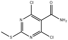 4,6-DICHLORO-2-(METHYLTHIO)PYRIMIDINE-5-CARBOXAMIDE