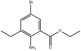 2-AMINO-5-BROMO-3-ETHYL-BENZOIC ACID ETHYL ESTER