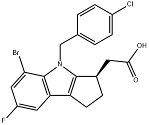 (R)-2-(5-broMo-4-(4-chlorobenzyl)-7-fluoro-1,2,3,4-tetrahydrocyclopenta[b]indol-3-yl)acetic acid