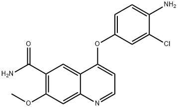 4-(4-amino-3-chlorophenoxy)-7-methoxyquinoline-6-carboxamide
