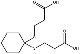 3-[1-(2-carboxyethylsulfanyl)cyclohexyl]sulfanylpropanoic acid