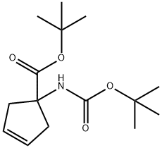 3-CYCLOPENTENE-1-CARBOXYLIC ACID, 1-[[(1,1-DIMETHYLETHOXY)CARBONYL]AMINO]-, 1,1-DIMETHYLETHYL ESTER