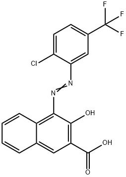 4-[[2-chloro-5-(trifluoromethyl)phenyl]azo]-3-hydroxy-2-naphthoic acid        
