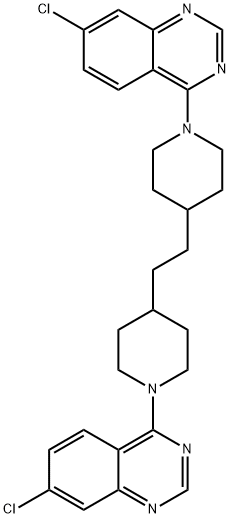 4,4'-(1,2-ETHANEDIYLDI-4,1-PIPERIDINEDIYL)BIS(7-CHLOROQUINAZOLINE)
