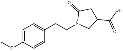 1-[2-(4-METHOXY-PHENYL)-ETHYL]-5-OXO-PYRROLIDINE-3-CARBOXYLIC ACID