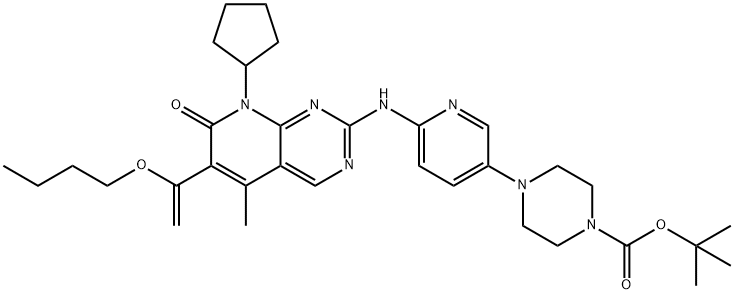 tert-butyl 4-(6-(8-cyclopentyl-5-Methyl-7-oxo-6-(1-propoxyvinyl)-7,8-dihydropyrido[2,3-d]pyriMidin-2-ylaMino)pyridin-3-yl)piperazine-1-carboxylate