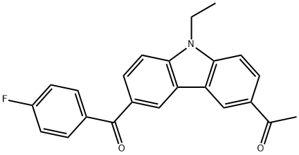 1-[9-ethyl-6-(4-fluoro-benzoyl)-9H-carbazol-3-yl]-ethanone