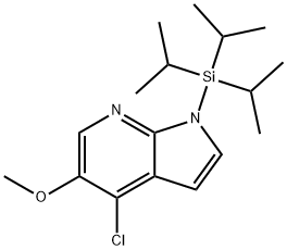 1H-Pyrrolo[2,3-b]pyridine, 4-chloro-5-methoxy-1-[tris(1-methylethyl)silyl]-