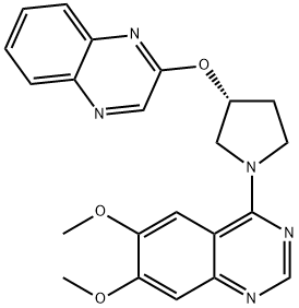 (R)-6,7-dimethoxy-4-(3-(quinoxalin-2-yloxy)pyrrolidin-1-yl)quinazoline