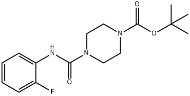 1-Piperazinecarboxylic acid, 4-[[(2-fluorophenyl)amino]carbonyl]-, 1,1-dimethylethyl ester