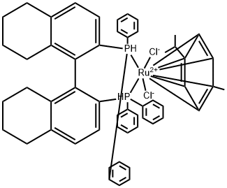 Chloro[(S)-(-)-2,2'-bis(diphenylphosphino)-5,5',6,6',7,7',8,8'-octahydro-1,1'-binaphthyl](p-cymene)ruthenium(II) chloride [RuCl(p-cymene)((S)-H8-binap)]Cl