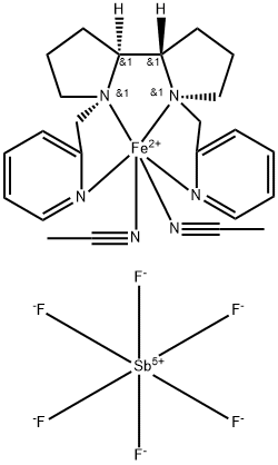 (2S,2′S-()-[N,N′-Bis(2-pyridylmethyl)]-2,2′-bipyrrolidinebis(acetonitrile)iron(II) hexafluoroantimonate