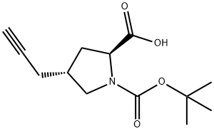 (2S,4R)-1-(tert-butoxycarbonyl)-4-(prop-2-ynyl)pyrrolidine-2-carboxylic acid