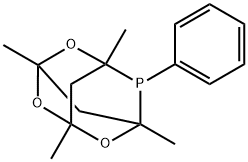 meCgPPh,  1,3,5,7-Tetramethyl-8-phenyl-2,4,6-trioxa-8-phosphatricyclo[3.3.1.13,7]decane